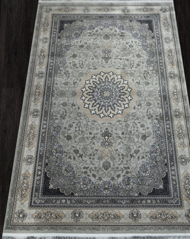 Ковер персидский 752143 Kashan (Хит-сет, серый)