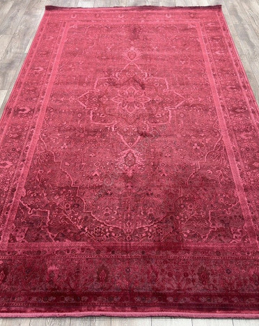 Ковер турецкий B208R2 MONZA (Акрил, Эвкалиптовый шелк, красный)