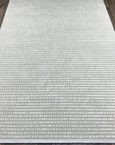 Турецкий ковер Turcia VELAR 06241A (Полиэстер, серый, кремовый)