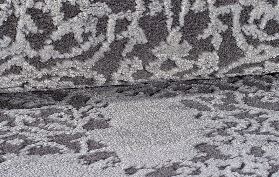Ковер турецкий овальный 03792A GREY - коллекция ARMINA