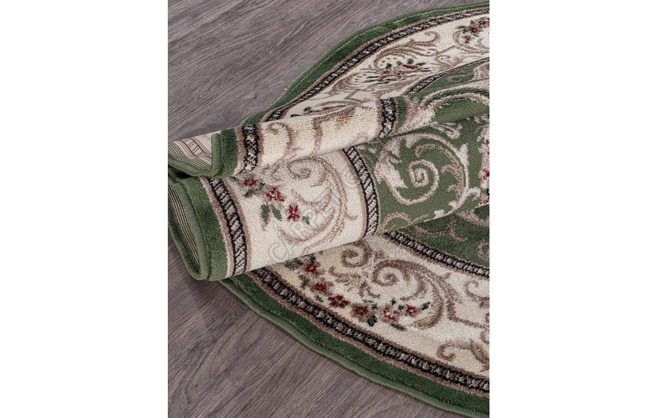 Ковер D066 - GREEN - Овал COLIZEY