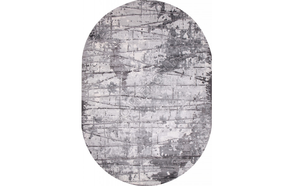 Ковер 03752A - GREY / GREY - Овал - коллекция ARMINA