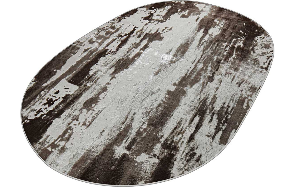 37107A OVAL BROWN / D.BEIGE Kleopatra