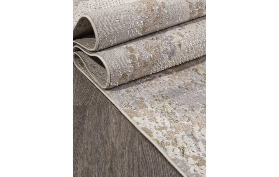 Ковер F171 - CREAM-GREEN - Прямоугольник - коллекция LIMAN