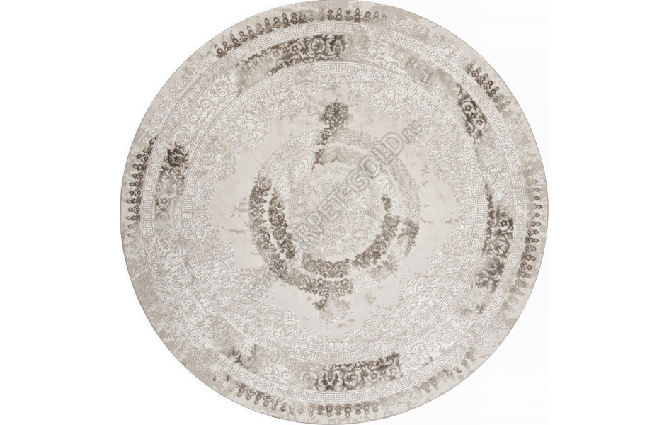 Ковер 04087A - BROWN / BROWN - Круг - коллекция ARMINA