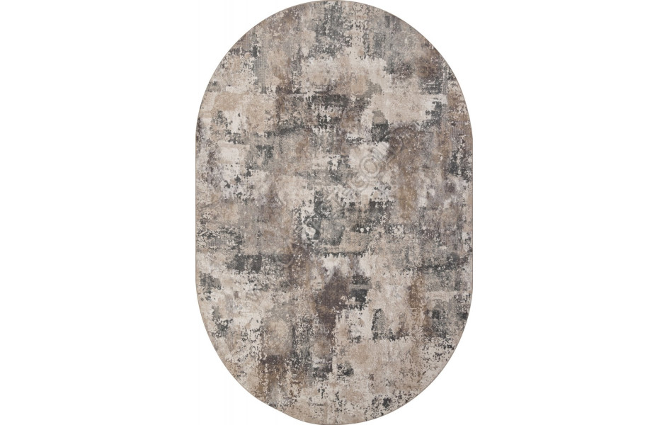 Ковер M032A - CREAM / TAUPE - Овал - коллекция SIESTA