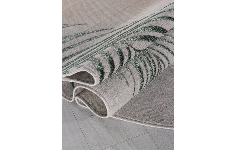 Ковер F167 - GRAY-D.GREEN - Овал - коллекция LIMAN