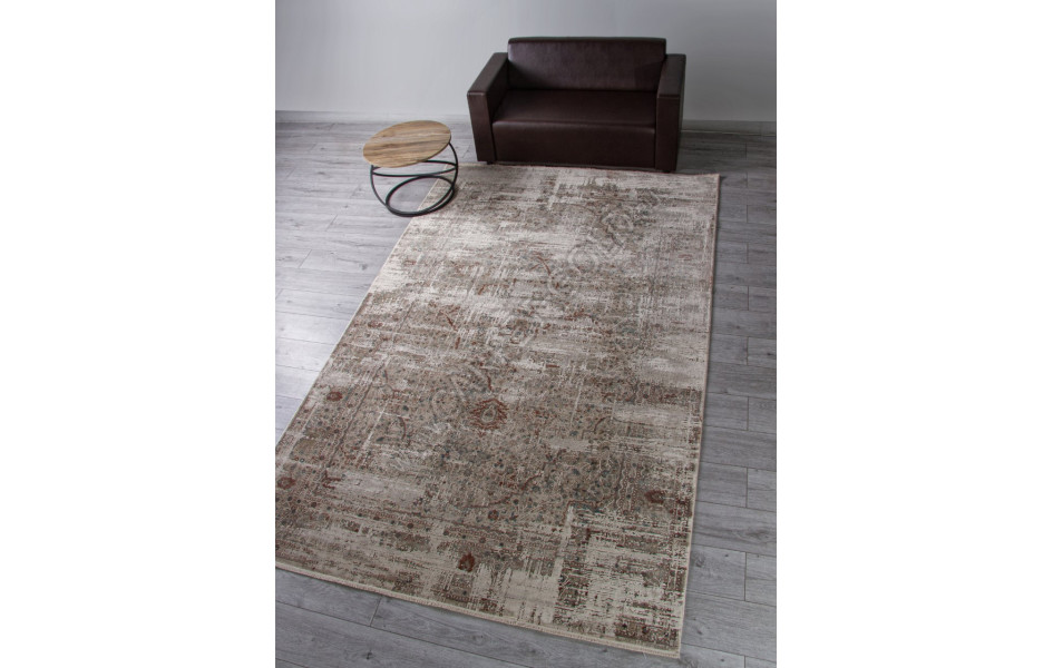 Ковер B860J2 - CREAM / L.GREY - Прямоугольник - коллекция ROYAL